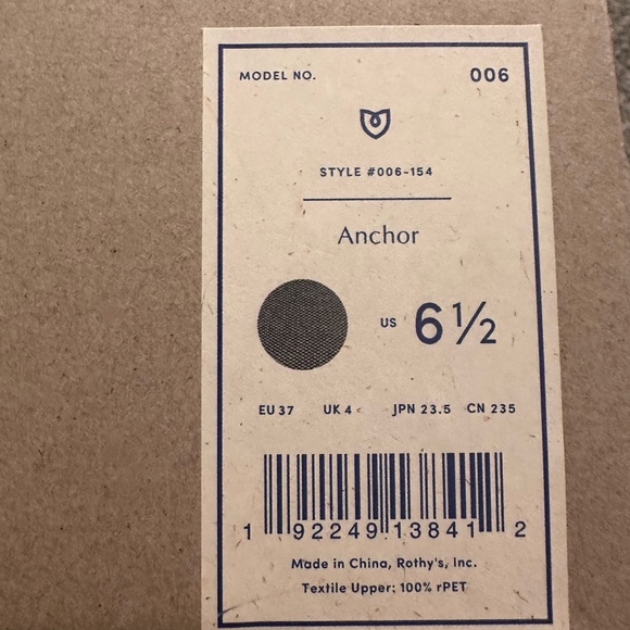 Rothy’s anchor slip on sneaker -6.5 - Picture 6 of 7